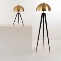 Postmodern Mushroom Head Floor Lamp Designer Metal Electroplating Home Decco Standing Lamps For Living Room Bedroom Bedside Lamp. 