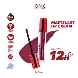 OMG OH MY GLAM Matte Last - Matte Kiss Lip Cream 3.5 g - Lip Cream Matte Intense Maskproof Tahan Lama