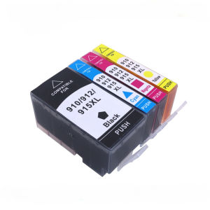 Compatible 910 912 915 BK/C/M/Y Ink Cartridges Replacement for HP OfficeJet 8010 8010e 8012e 8012 8013 8015 AIO OfficeJet Pro 8020 8020e 8022 8026 8028 8030 AIO Printers Black 33g Color 11g Each 18‑Month Unopened Shelf‑Life