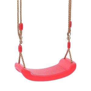 FWFHTP Multicolor Childrens Swing with Hanging Rope Plastic Kids Swing Adjustable Height Sitting Board Swing Indoor Outdoor