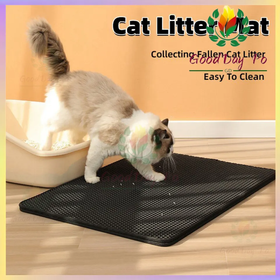 LOCAL SELLER】Pety Box Cat Litter Mat EVA Double Layer Pet Cat