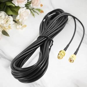 YAFEN 1 Piece 5m RF Extend Cable Converter Cord Copper Feeder Wire SMA To SMA Connector RG174 Router Antenna Extention Cable