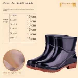 【Daily Suki Store】Womens Fashion Rain Boots - Waterproof & Non-Slip Rubber Shoes Lightweight Mid-Calf Design for Daily Use & Outdoor Activities