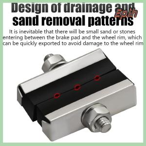 [Epih] Bike Brake Blocks Rubber Cycling Part Tools MTB Mountain Road Bicycle Lightweight V-brake Shoes Pads Bicycle Accessories