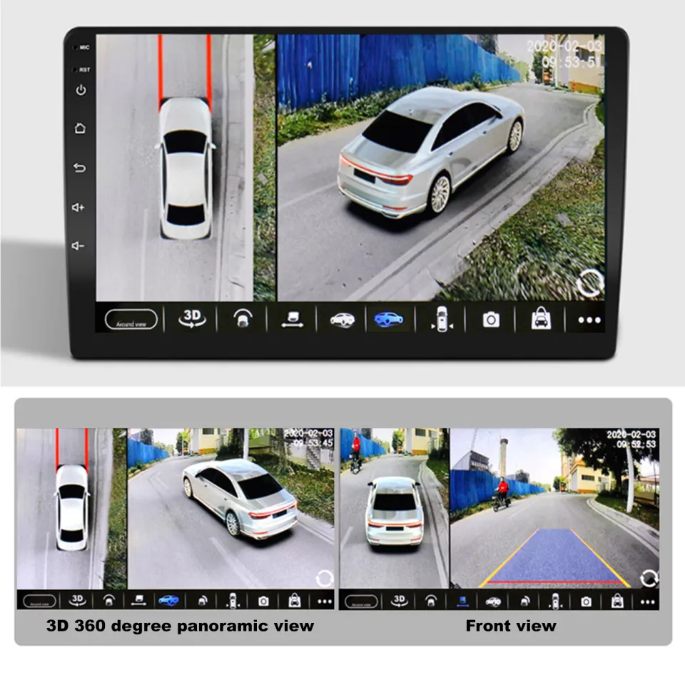 Surround View 360 Parking Camera Kit 360 Car Camera Panoramic