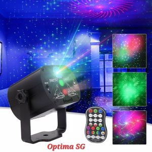 [SG Seller] Sound Activated 60 Pattern Mini Laser Projector for Stage Light Party Karaoke KTV Music DJ Bar Restaurants Outdoor and Multipurpose Use