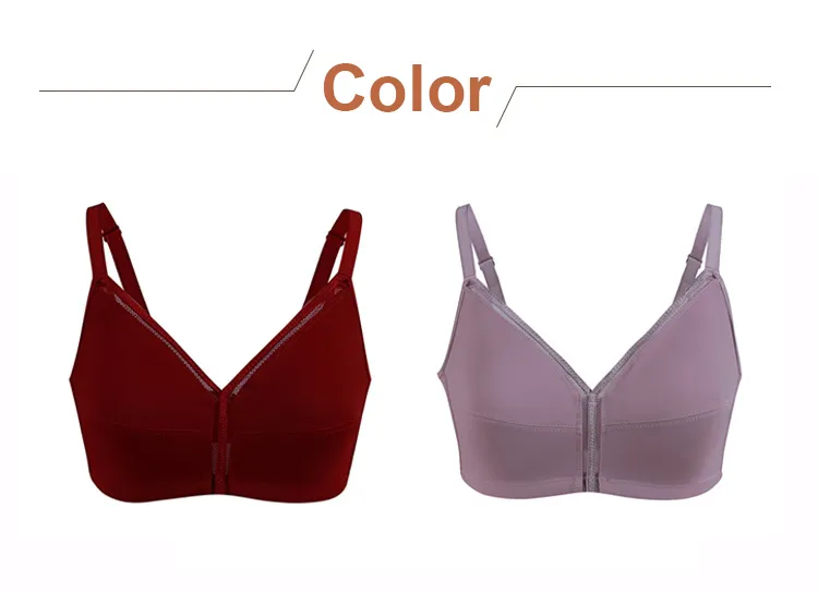 Womens Comfortable Wire Free Bra Underwear Push Up Full Cup Large Size  Ultra-Thin Ladies Bra 6-Color (Color : Skin, Size : 95/42C)