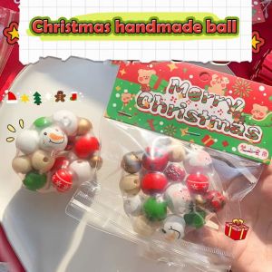 ZSDN MALL TPR Christmas Squeeze Toys Kneading Slow Rebound Noisy Ball Pinch Toy Cute Handmade Cartoon Fidget Toy Children