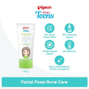 PIGEON Teens Facial Foam Acne Care 100g | 40g