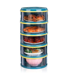 5-Tier Household Multi-Layer Food Storage Box Fly-proof Insulated Food Storage Box