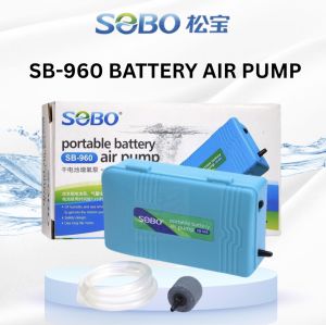 SOBO Battery Air Pump Oxygen Pump Pam Angin Bateri Pam Oksigen SB-960