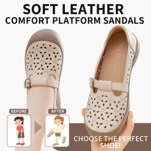 Round-toe hollow breathable hole shoes for summer urban white-collar women comfortable and breathable fashionable mother shoes