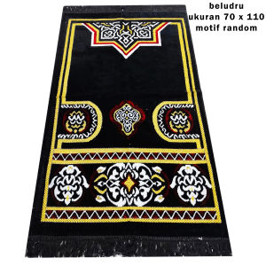 SAJADAH TURKI/SAJADAH TERBARU/SAJADAH BELUDRU BLACK EDITION/UKURAN 70X110/SOUVENIR/OLEH OLEH HAJI/UMRAH/SABLON SAJADAH/GROSIR SAJADAH MURAH