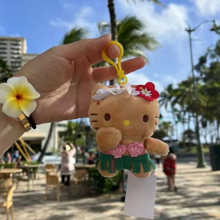 wthnoa Sanrio Hello Kitty Hawaii Tanning Black Skin Hawaiian Dance