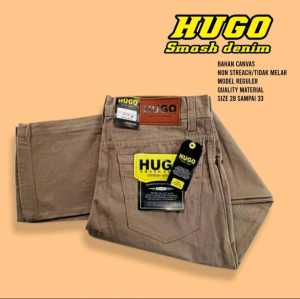 CELANA PANJANG PRIA DEWASA TERBARU  2023 JEANSNOUMI HUGO OXIGEN  TERSEDIA SIZE 27-38  BAYAR DI TEMPAT COD