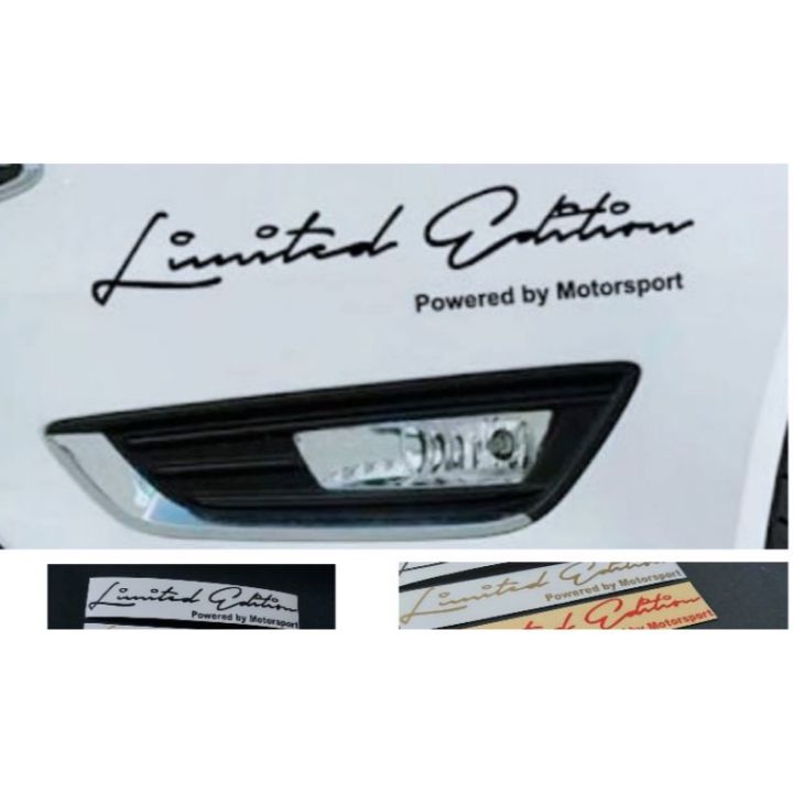 STICKER LIMITED EDITION POWERED BY MOTORSPORT STICKER KAP MOBIL ...