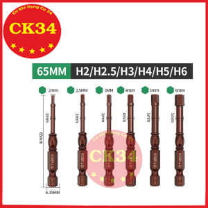 Bộ lục giác từ tính các kích cỡ dài 65-100-150-200mm hãng TUOCHI cho máy khoan bắn vít