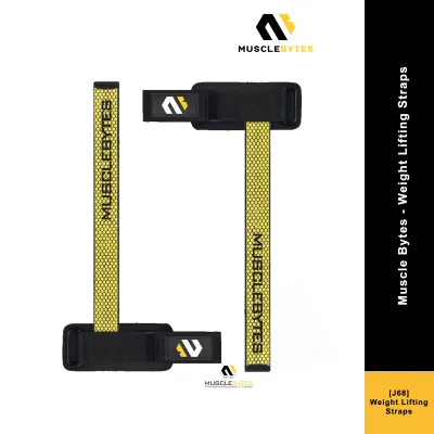 Muscle Bytes - Weight Lifting Straps J68 [2 Pcs / 1 Pair] [Gym Weight Lifting Straps]