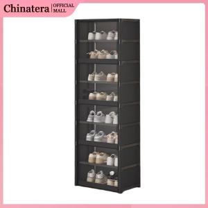 Heavy-Duty 9-Tier Shoe Storage Rack Organizer Tall Shoe Shelf with Easy Assembly in Black Color Perfect for Shoe Storage and Organization