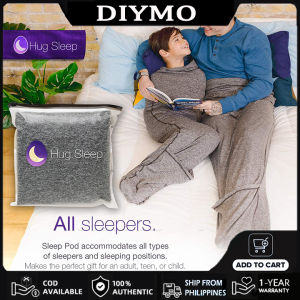 (DIYMO)The Original Cooling Machine Washable Wearable Blanket + Weighted Blanket Alternative As Seen on Shark Tank for Men Women and Teens Grey Large