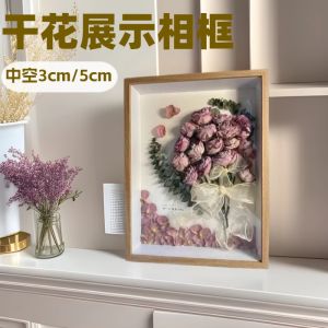 Khung Ảnh Rỗng Ba Chiều Để Bàn Hoa Khô Vĩnh Cửu diy Hộp Trưng Bày Đồ Trang Trí Thủ Công Khung Kỷ Niệm Khung Tranh Màu Đen