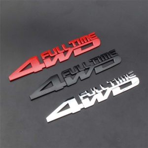 TUO29 Personalize Self-adhesive Badge Decals Decorative Tag Car styling Accessories Zinc alloy Rear Trunk Emblem 4WD Metal Car Sticker Car Side Fender Decal 3D Stereo Car Sticker