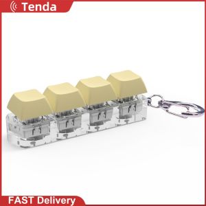 Colorful Keycap Set for Mechanical Keyboard Fidget Keychain Decompression Accessory for Office and Gaming Use