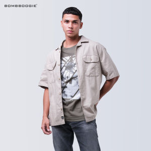 Bombboogie Kemeja Pria Regular Zamas Khaki 22938B5KH