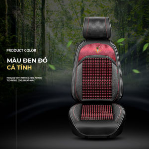 Lót Ghế Hạt Gỗ Massage 5 Chế Độ Thông Minh Kèm Quạt Đo Nhiệt Độ Môi Trường Tích Hợp 2 Cổng Chia USB CIND DZ002 - Nhập Khẩu Chính Hãng
