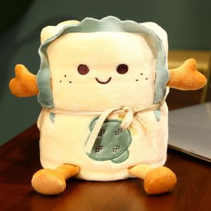 OHO ผ้าห่ม ผ้าห่มนุ่ม ผ้าห่มลายการ์ตูน ผ้าห่มกันหนาว ผ้านาโน ผ้าห่มตุ๊กตา ผ้าห่มหมอน ตุ๊กตา น่ารัก ผ้าคลุมไหล่ ผ้ากันหนาว พับเก็บได้