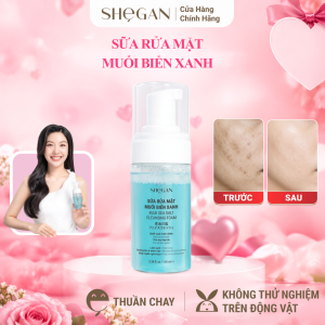 Sữa Rửa Mặt Tạo Bọt SHeGAN 100ml - Giúp Giảm Trầm Cảm Làm Sạch Da Sáng Rực Rỡ Cải Thiện Mụn Cho Da
