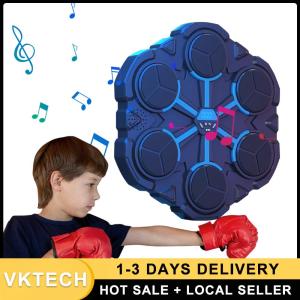 Music Boxing Machine Boxing Workout Machine Adjustable Speed Boxing Wall Target Bluetooth-Compatible Wall-Mounted Exercise Equipment for Adults Kids