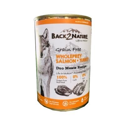 Back2Nature Grain Free Wholeprey Salmon Turkey Duo Meats Recipe