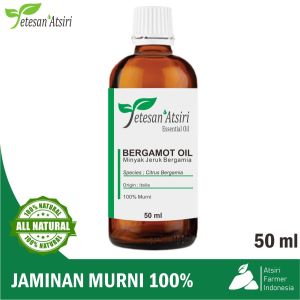 minyak atsiri bergamot murni jeruk bergamia pure essential oil esensial essensial aromatherapy aromaterapi diffuser humidifier burner therapeutic grade 10 30 50 ml