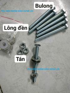 [10 con] Bù lon con tán lông đền - Bulon 10x80 10x100 chuyên dùng cho hệ mặt dựng