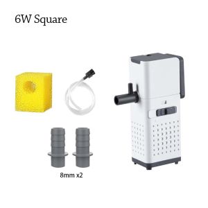 78YUANFF 1Pcs แบบจุ่มใต้น้ำ ปั๊มกรองตู้ปลา ตัวกรองภายใน ผู้สร้างคลื่น ตัวกรองตู้ปลา เงียบ 3 ใน 1 ปั๊มเปลี่ยนน้ำ