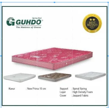 Kasur Spring Bed Guhdo New Prima tebal15cm/kasur saja/DELIVERY JABODETABEK/kurir toko