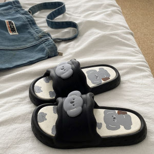 [Free Shipping] Slippers For Women 2026 New Style Home Indoor Bathroom Silent Non-Slip Thick-Soled Couple Slippers For Women