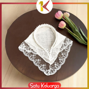 SK-C1253 Bando Raw Lace Aesthetic Bandana Korean Style Bando Renda Wanita / Bando Scarf Head Band