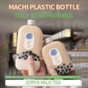 2pcs 400ml Machi Plastic Bottle Capacity for Milk Tea/Juice/Fruit Tea Drink