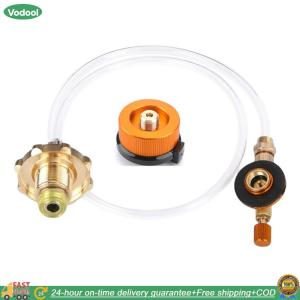 【24 hours Flash Delivery】ถังทรงกระบอกแบน coupler รั่วไหลขวดโพรเพนขนาดเล็ก/ถังเติมอะแดปเตอร์ฟิลเลอร์ถังโพรเพนสำหรับเตาตั้งแคมป์
