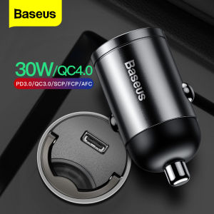 Bộ sạc ô tô Baseus 30W Quick QC4.0 PPS Sạc nhanh cho iPhone Phụ kiện bộ chuyển đổi bộ sạc tự động Samsung Samsung