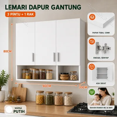 Lemari Dapur Gantung Kichen Set Dapur Lemari Dapur Kitchen Set Lemari Dapur Minimalis (Surabaya)