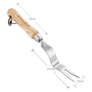 Berry & Bird Stainless Steel Hand Daisy Grubber - Ergonomic Tool for Weeding and Soil Cultivation