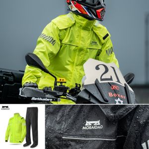 Motorcycle Rain Suit - Waterproof Jacket and Pants Set for Riding Camping Hiking Fishing Motorcyclist Gear2026