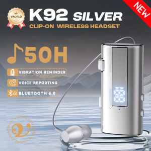 Bluetooth 6.0 CLIP-ON Business Wireless Earphone Call Vibration ReminderVoice Number ReportingOne-Click Photoshoot50H Headset