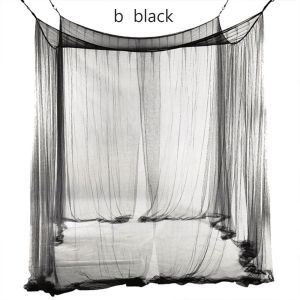 BAGUO Đơn giản Bền chặt Cỡ lớn 4 góc bài Netting Màn chống muỗi Trang trí nội thất Chăn ga gối đệm Tán giường