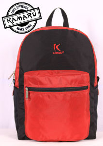 KAMARU ZEVRON Backpacks Men Blue and Pink with Black Straps for Travel and Daily Use