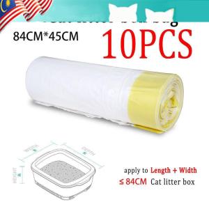 [Cheap] Cat Litter Box with Scoop Half Enclosed Splash-Proof Litter Basin Large Litter Pan Cat Toilet Detachable 48*30*18CM