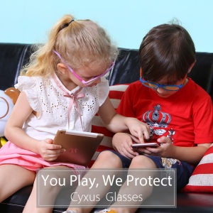 [Clearance Sale] Cyxus Anti Blue Light Glasses For Kids / Teens Anti Radition Glasses PC Spectacle Frame Block Hamful Blue light Reduce Eye Strain / Headache Boys and Girls Computer Eyeglasses Protect Eyesight  6061/6010